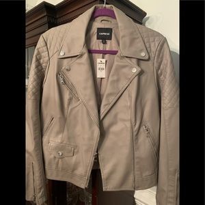 Express leather jacket, never worn, smoke free home. Neutral color